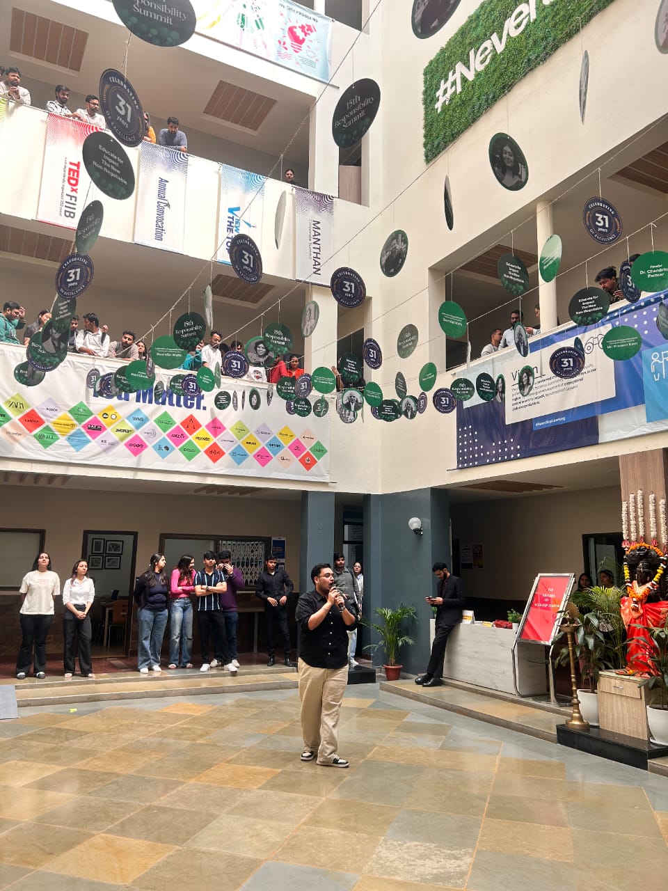 hosting the atrium